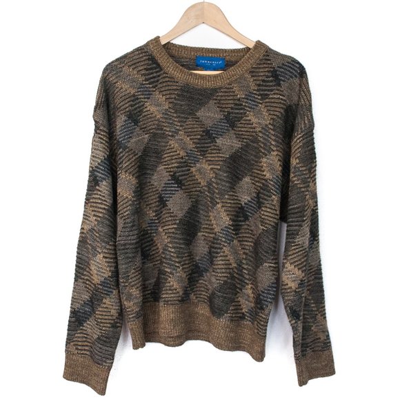 Towncraft Other - Towncraft | Patterned Crew Neck Sweater | L